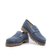 Blublonc Jeans Nubok Chunky Penny Loafer-Tassel Children Shoes