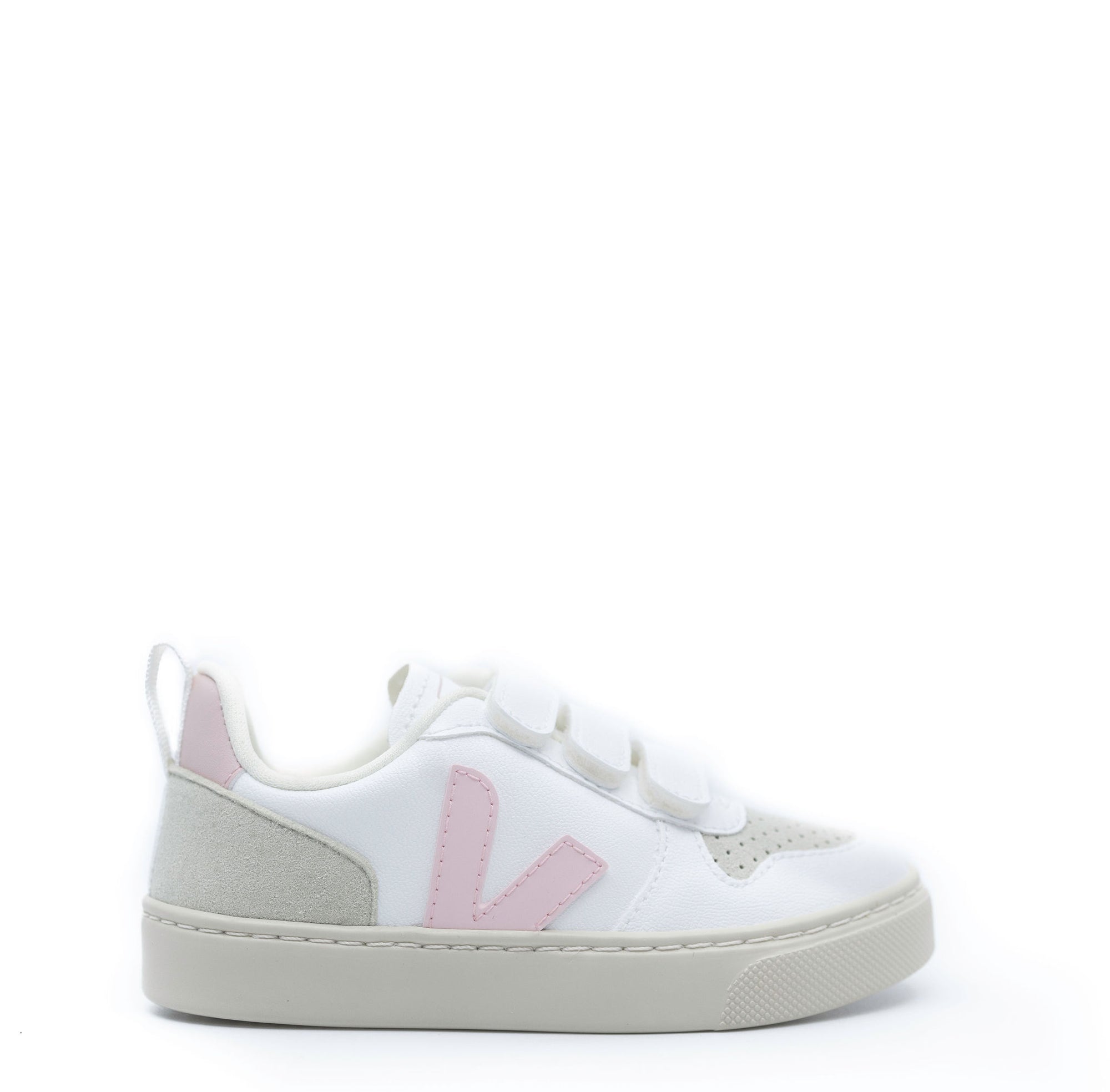 Veja White Petale Velcro Sneaker-Tassel Children Shoes