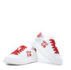 Hugo Boss White and Red Heart Sneaker-Tassel Children Shoes