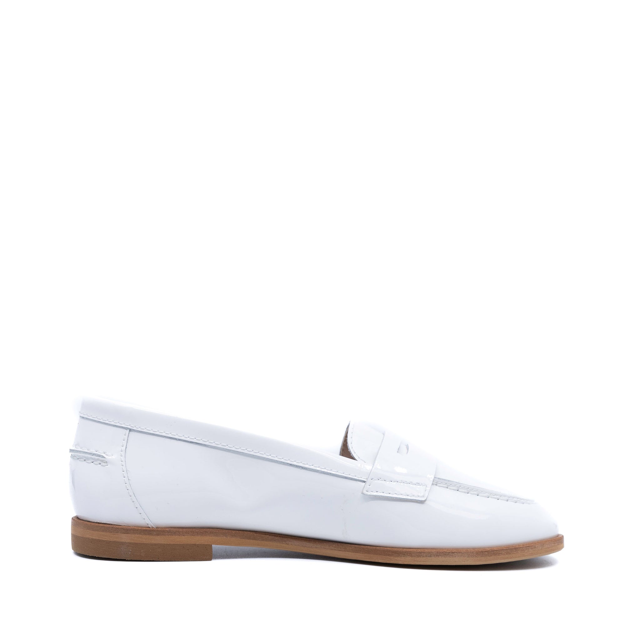 Beberlis White Patent Penny Loafer-Tassel Children Shoes