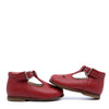 Beberlis Red Perforated T Strap Baby Shoe-Tassel Children Shoes