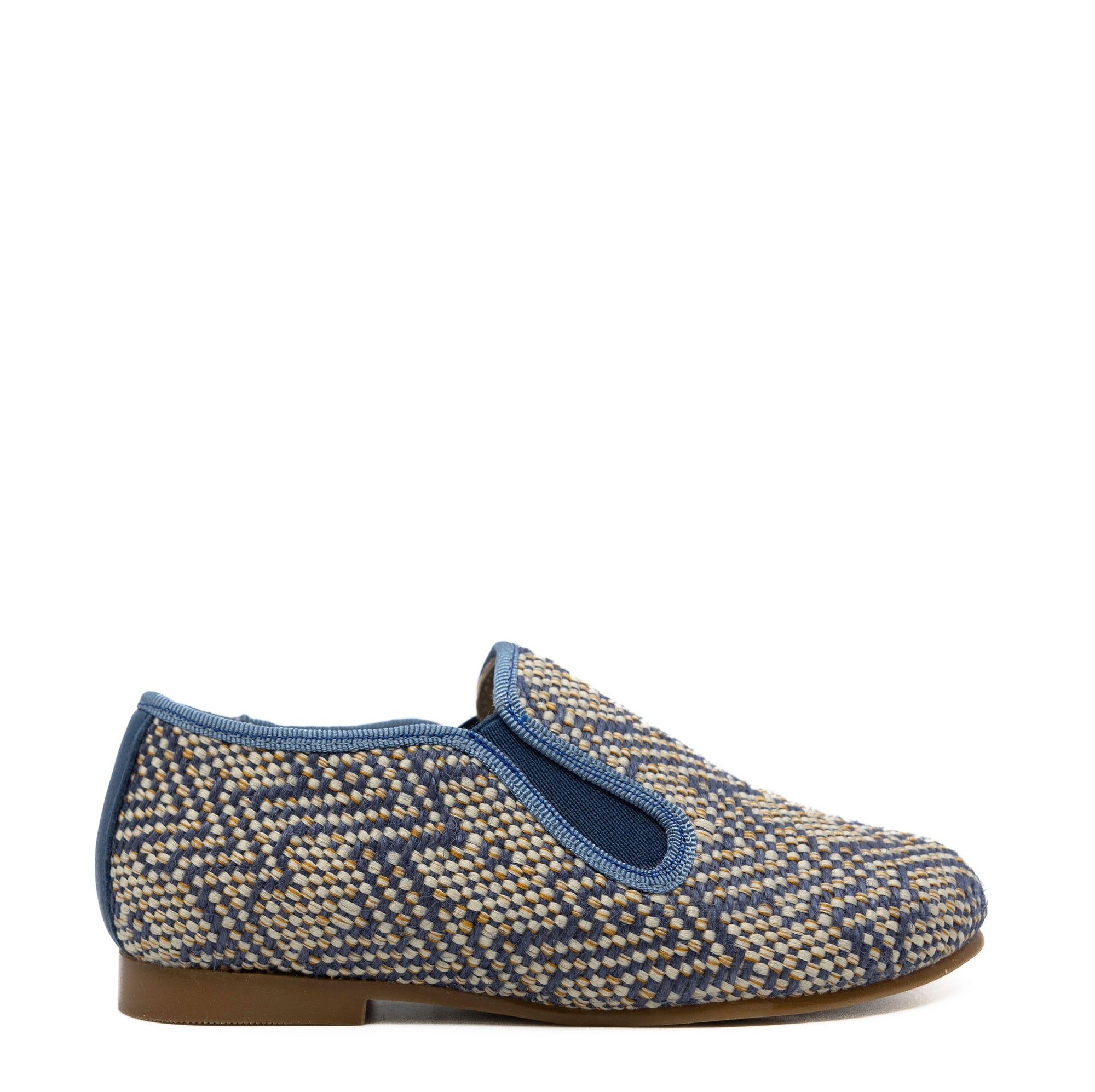 LMDI Navy Weave Smoking Loafer-Tassel Children Shoes
