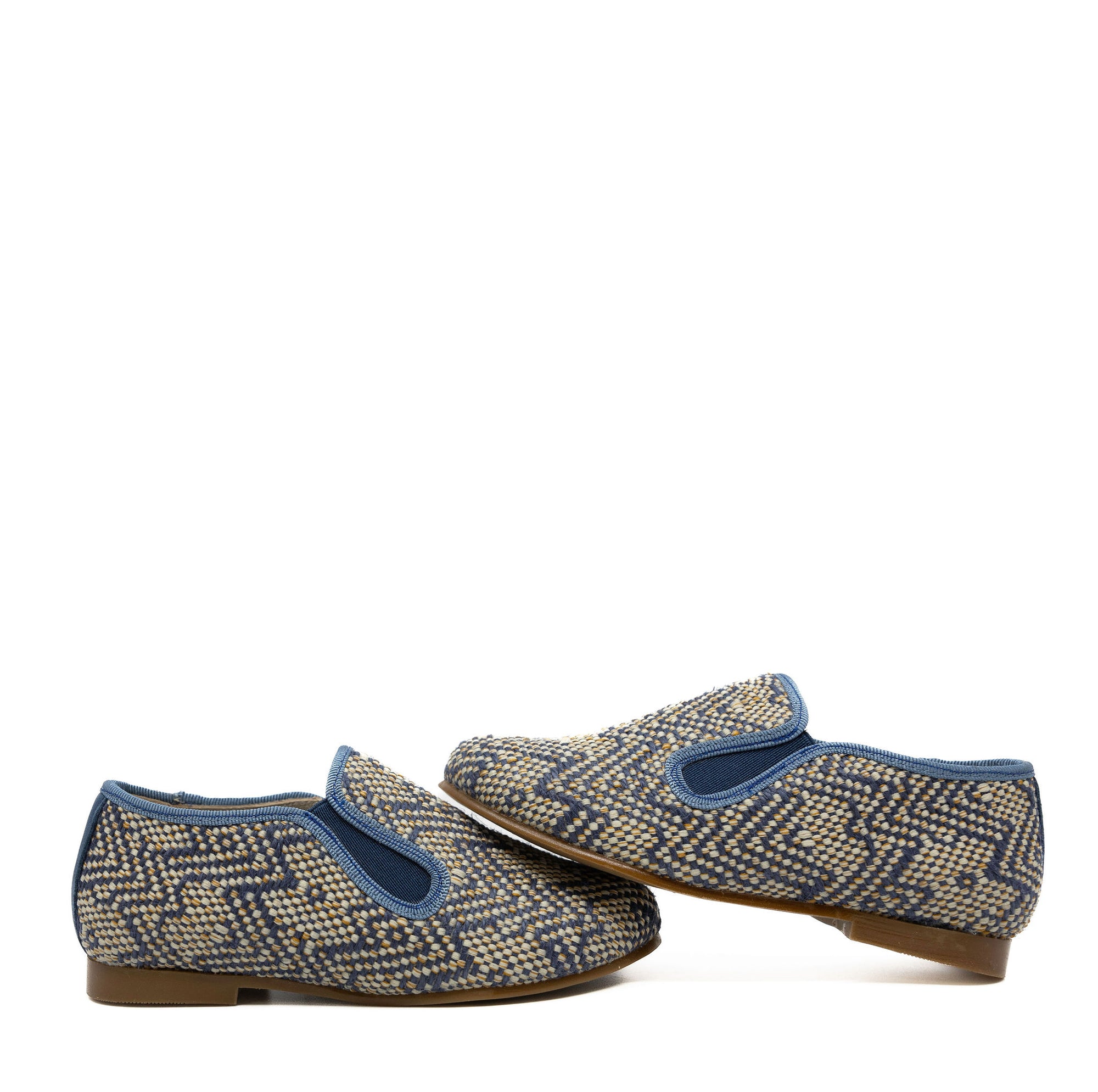 LMDI Navy Weave Smoking Loafer-Tassel Children Shoes