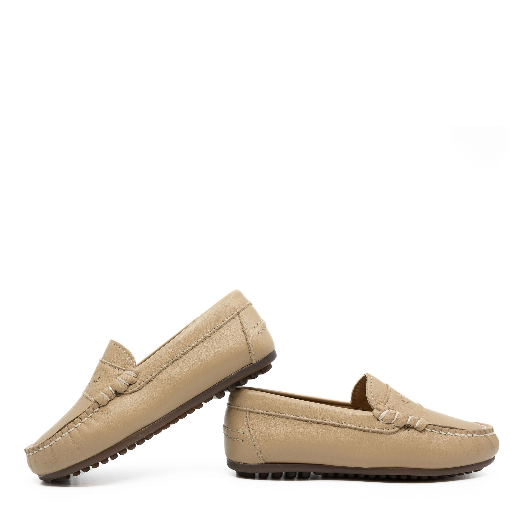 LMDI Tan Penny Loafer-Tassel Children Shoes