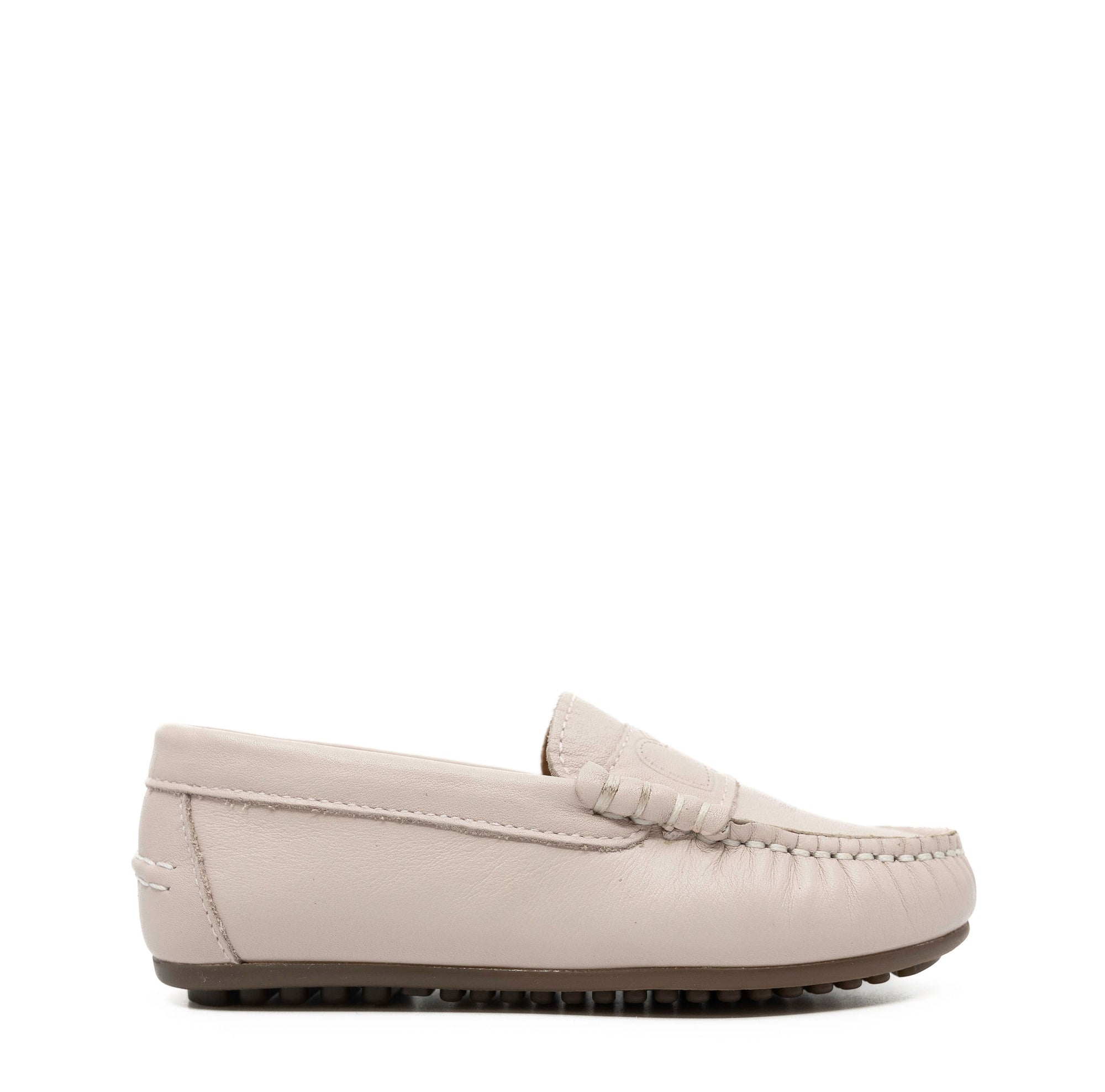 LMDI Pink Heart Stamp Penny Loafer-Tassel Children Shoes