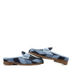 LMDI Denim Patchwork Penny Mule-Tassel Children Shoes