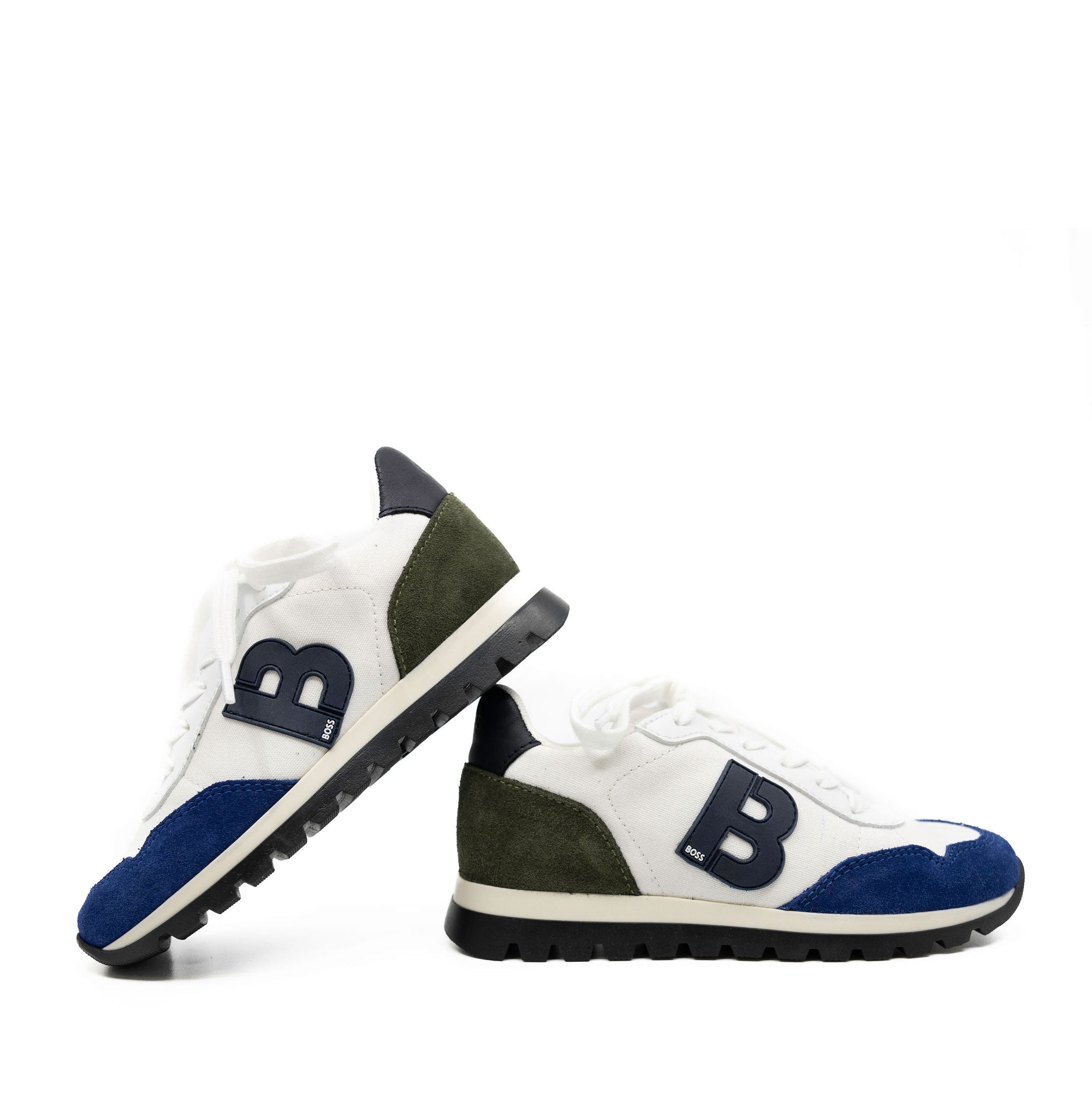 Hugo Boss Multicolor Lace Up Trainers-Tassel Children Shoes