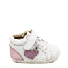 Old Soles White and Pink Heart Baby Sneaker-Tassel Children Shoes