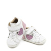 Old Soles White and Pink Heart Baby Sneaker-Tassel Children Shoes