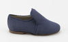 Papanatas blue linen loafer-Tassel Children Shoes