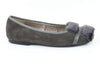 Papanatas Gray Suede Ballet-Tassel Children Shoes