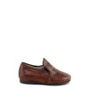 Papanatas Brown Snakeskin Leather Smoking Loafer-Tassel Children Shoes