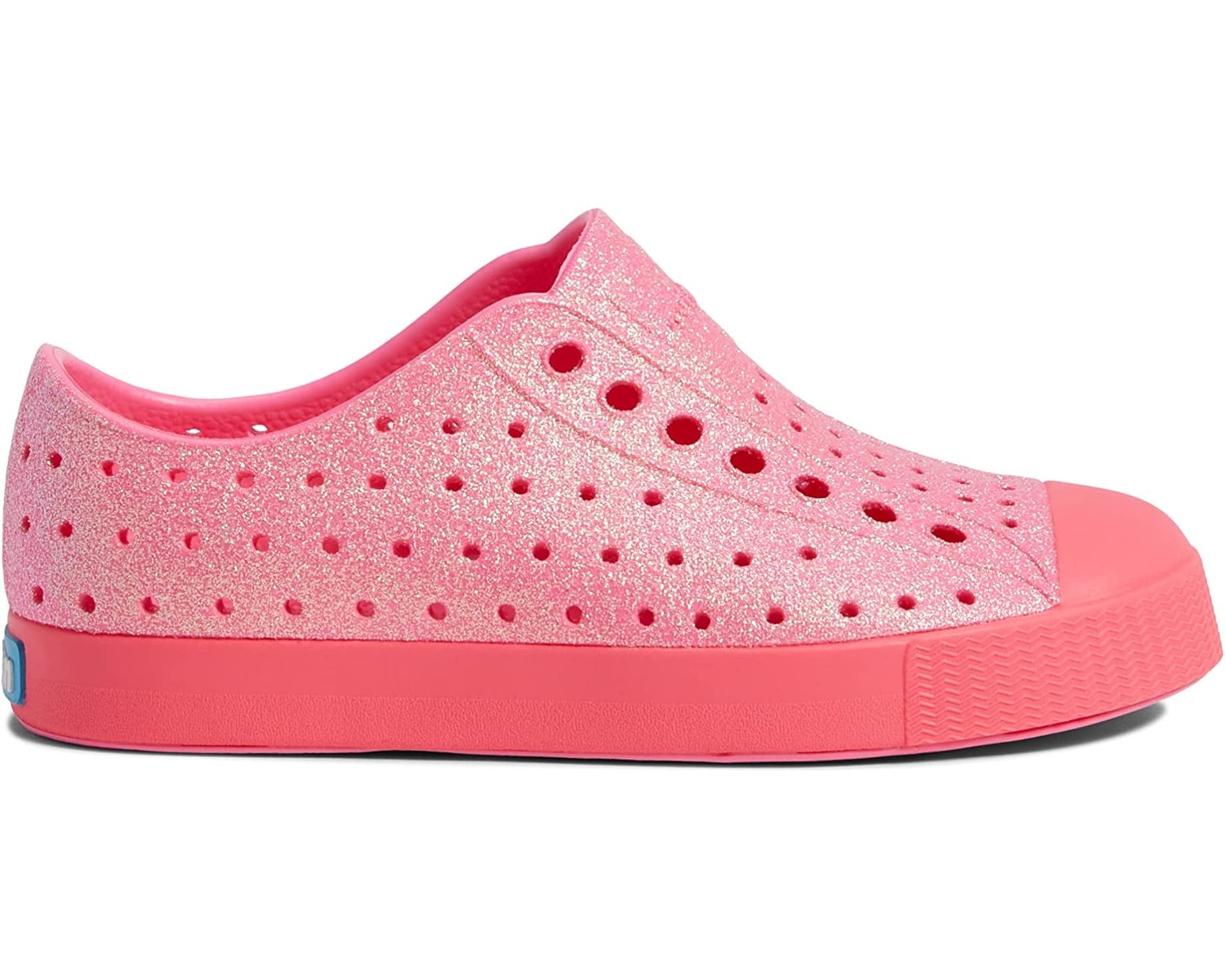 Native Jefferson Bright Pink Bling-Tassel Children Shoes
