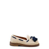 Papanatas Beige Tassel Boat Shoe-Tassel Children Shoes