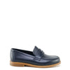 Papanatas Navy Leather Penny Loafer-Tassel Children Shoes