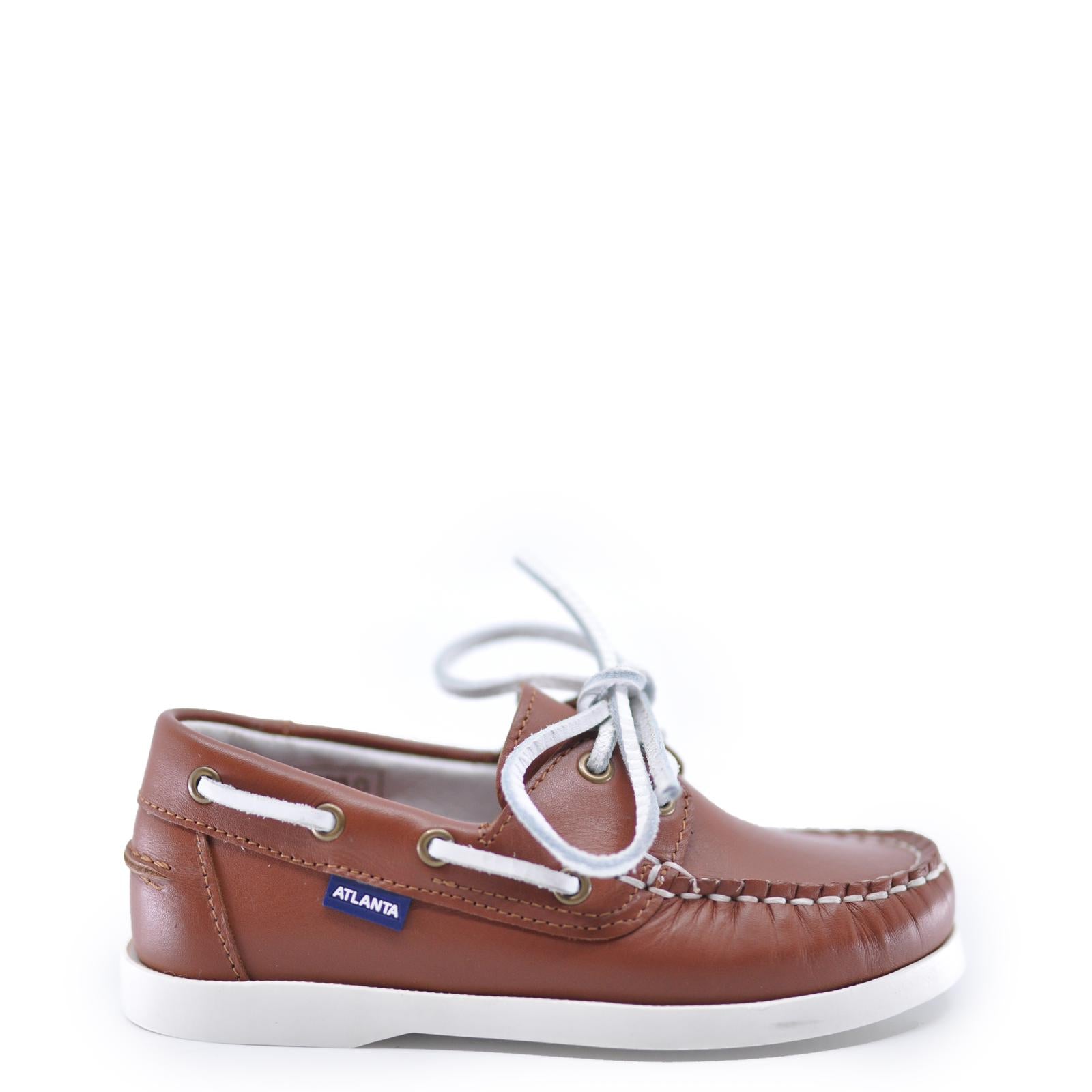 Atlanta Mocassin Brown Boat Shoe-Tassel Children Shoes