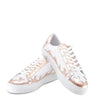Atlanta Mocassin Gold and White Design Sneaker-Tassel Children Shoes