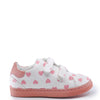 BONTON Pink Hearts Velcro Sneaker-Tassel Children Shoes
