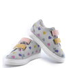 BONTON Multi Hearts Velcro Sneaker-Tassel Children Shoes