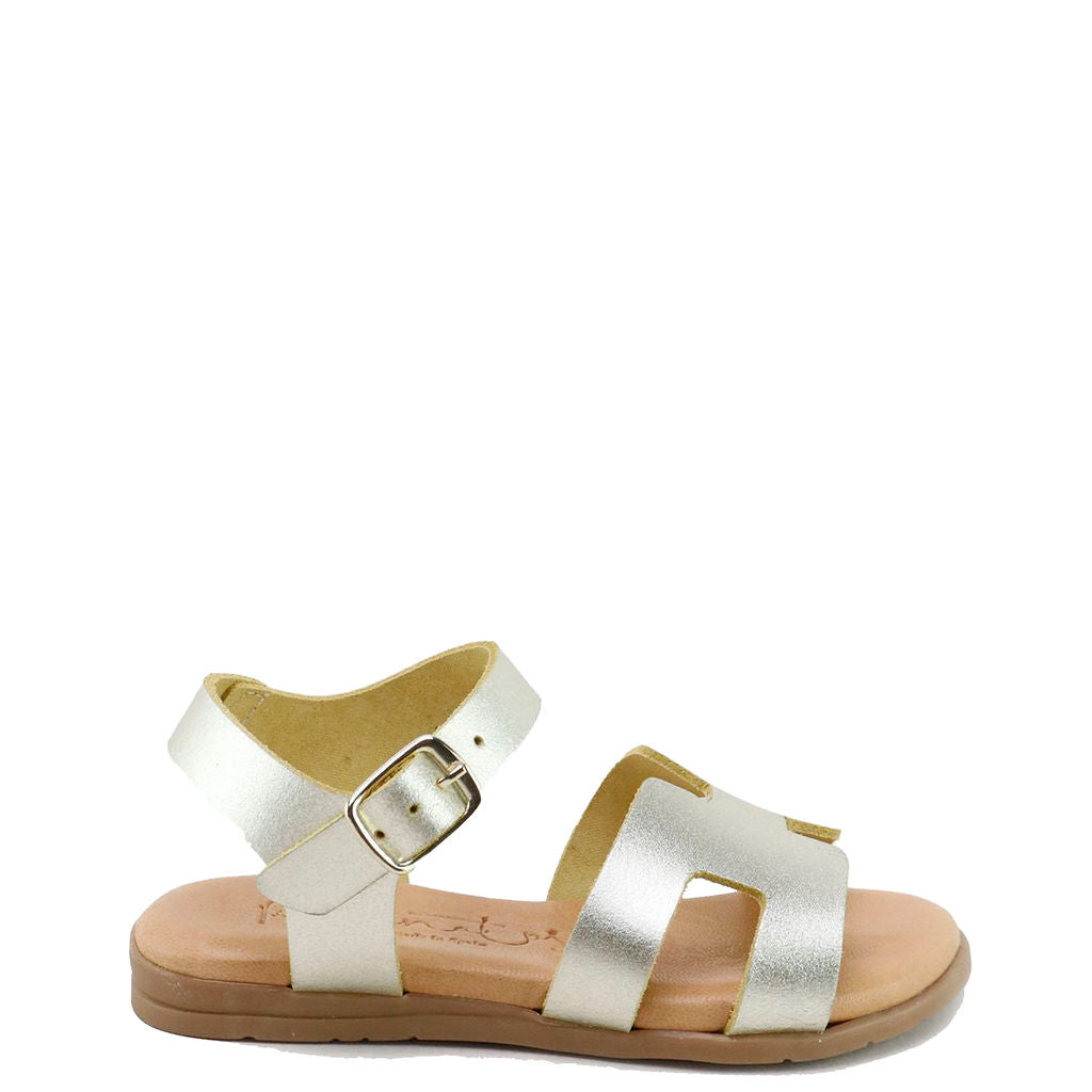 Papanatas Gold H Sandal-Tassel Children Shoes