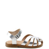 Papanatas Silver Closed Toe Sandal-Tassel Children Shoes