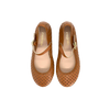Eugens Perforated Luggage Mary Jane-Tassel Children Shoes