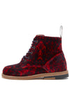 Young Soles Buster Red Velvet Boot-Tassel Children Shoes