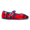 Bonton Red Plaid Mary Jane-Tassel Children Shoes