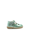 Confetti Mint Metallic T-Strap Baby Shoe-Tassel Children Shoes