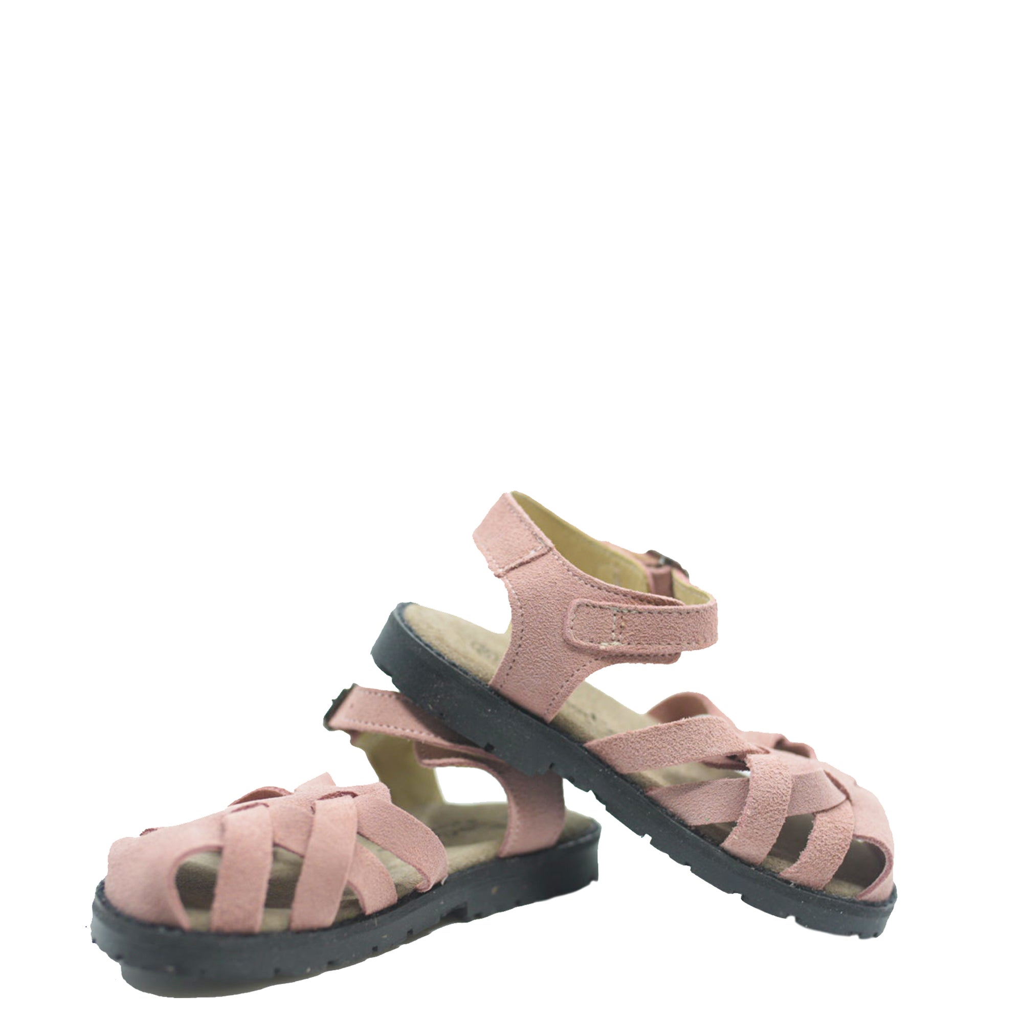 Tocoto Pink Nubok Gladiator Sandal-Tassel Children Shoes