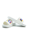 Hugo Boss White Multi Logo Slide-Tassel Children Shoes