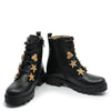 Confetti Black Ornament Zipper Boot-Tassel Children Shoes
