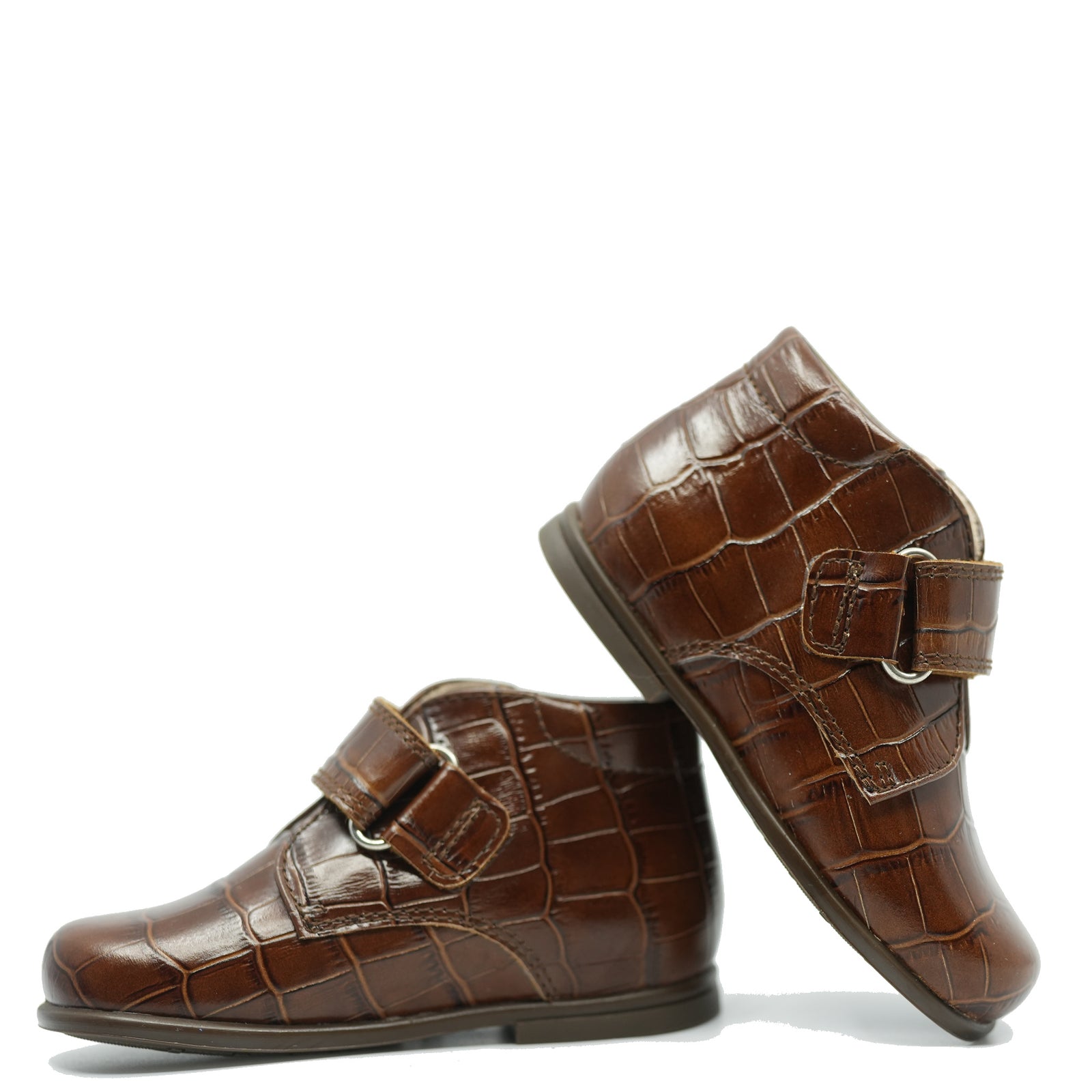 Beberlis Hazelnut Croc Velcro Baby Shoe-Tassel Children Shoes