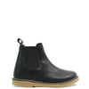 Petit Nord Black Leather Zipper Boot-Tassel Children Shoes