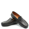 Atlanta Mocassin Dark Brown Pebbled Loafer-Tassel Children Shoes