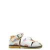 Pepe Flower Print Criss Cross Baby Sandal-Tassel Children Shoes