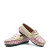 Atlanta Mocassin Taupe Roses Penny Loafer-Tassel Children Shoes
