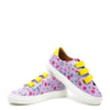 Atlanta Mocassin Lavender Floral Patent Velcro Sneaker-Tassel Children Shoes