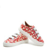 Atlanta Mocassin Red Floral Velcro Sneaker-Tassel Children Shoes