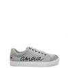 Bons Baisers Gray Satin Love Sneaker-Tassel Children Shoes