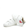 Old Soles White and Red Velcro Baby Sneaker-Tassel Children Shoes