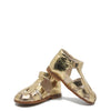 Beberlis Gold Mirror Gladiator Baby Sandal-Tassel Children Shoes