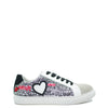 Bons Baisers Black and White Text Sneaker-Tassel Children Shoes