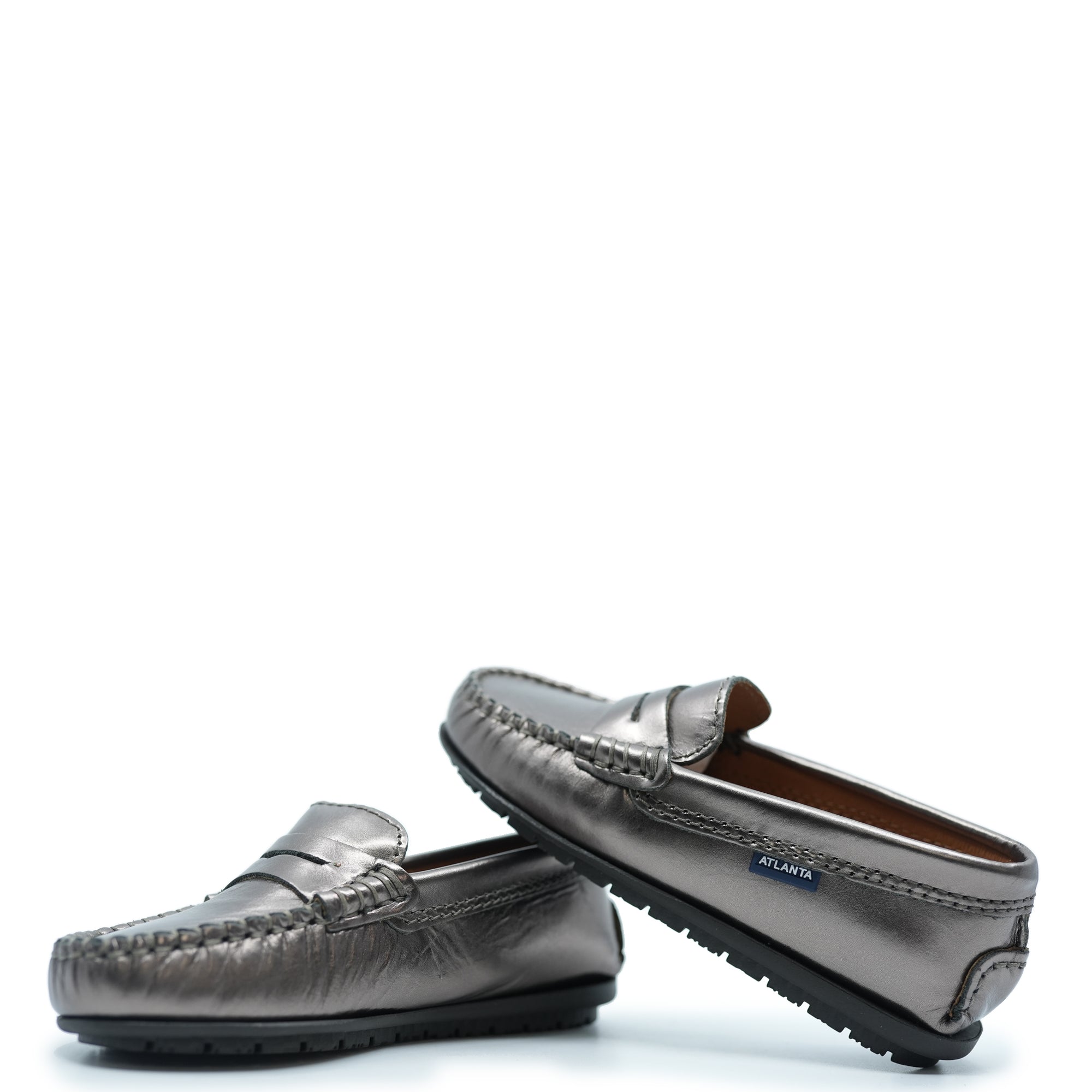 Atlanta Mocassin Pewter Penny Loafer-Tassel Children Shoes