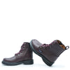 Atlanta Mocassin Burgundy Leather Boot-Tassel Children Shoes