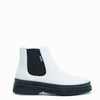 Atlanta Mocassin White Pebbled Leather Elastic Boot-Tassel Children Shoes