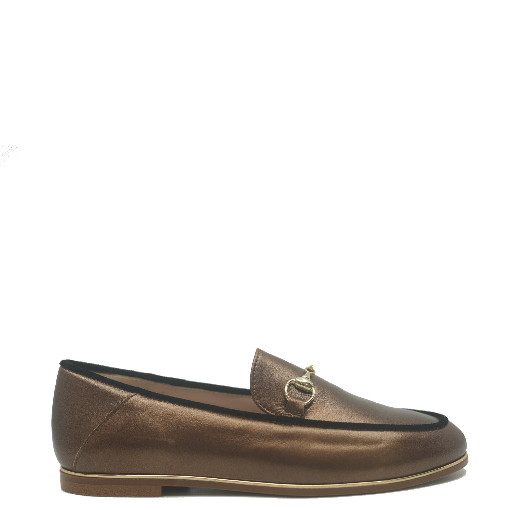 Beberlis Bronze Buckle Loafer-Tassel Children Shoes