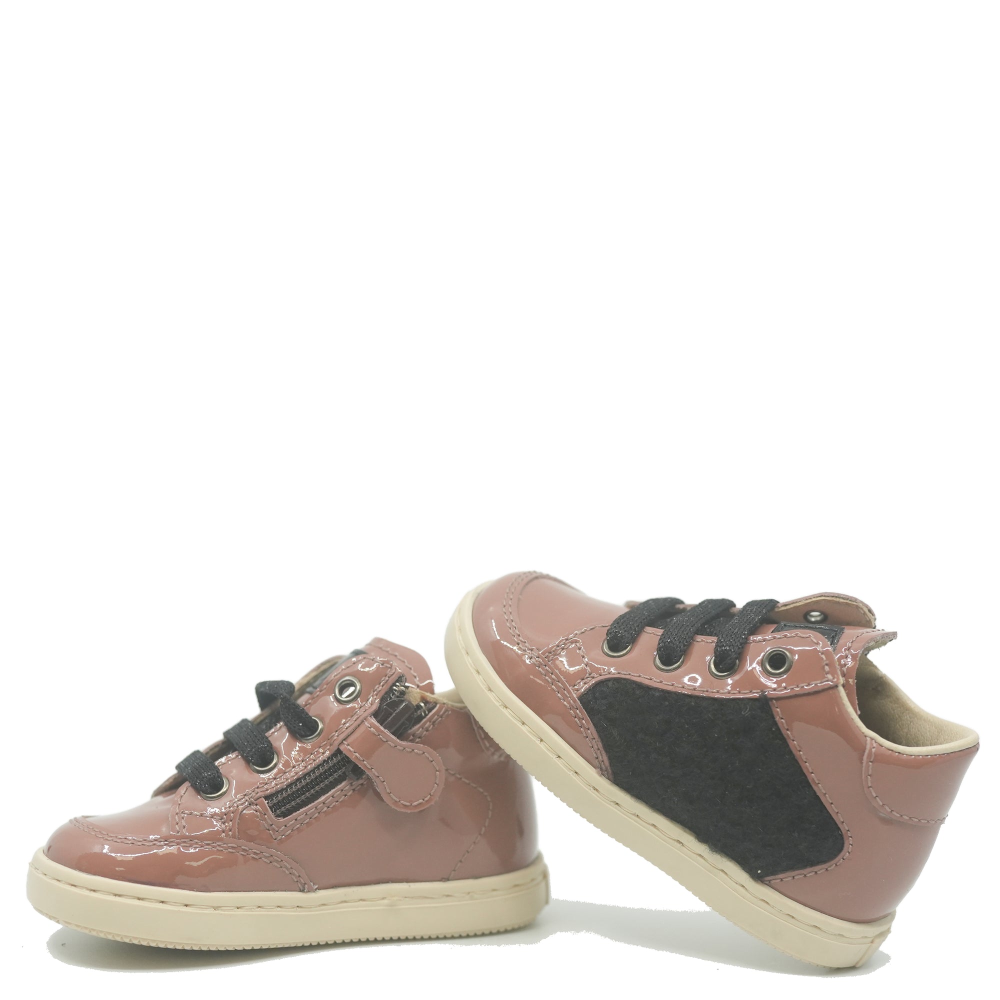 Beberlis Rosy Brown Shearling Sneaker-Tassel Children Shoes