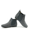 Blublonc Gray Flannel Elastic Bootie-Tassel Children Shoes