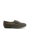 Manuela Brown Textured Buckle Loafer-Tassel Children Shoes